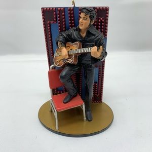 Carlton Cards Elvis Ornament Musical Are You Lonesome Tonight 4 3/4 inches tall